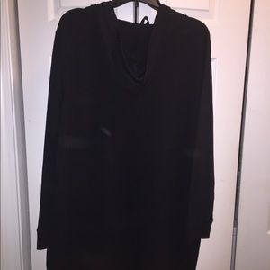 Long sleeve sweatshirt with hood dress